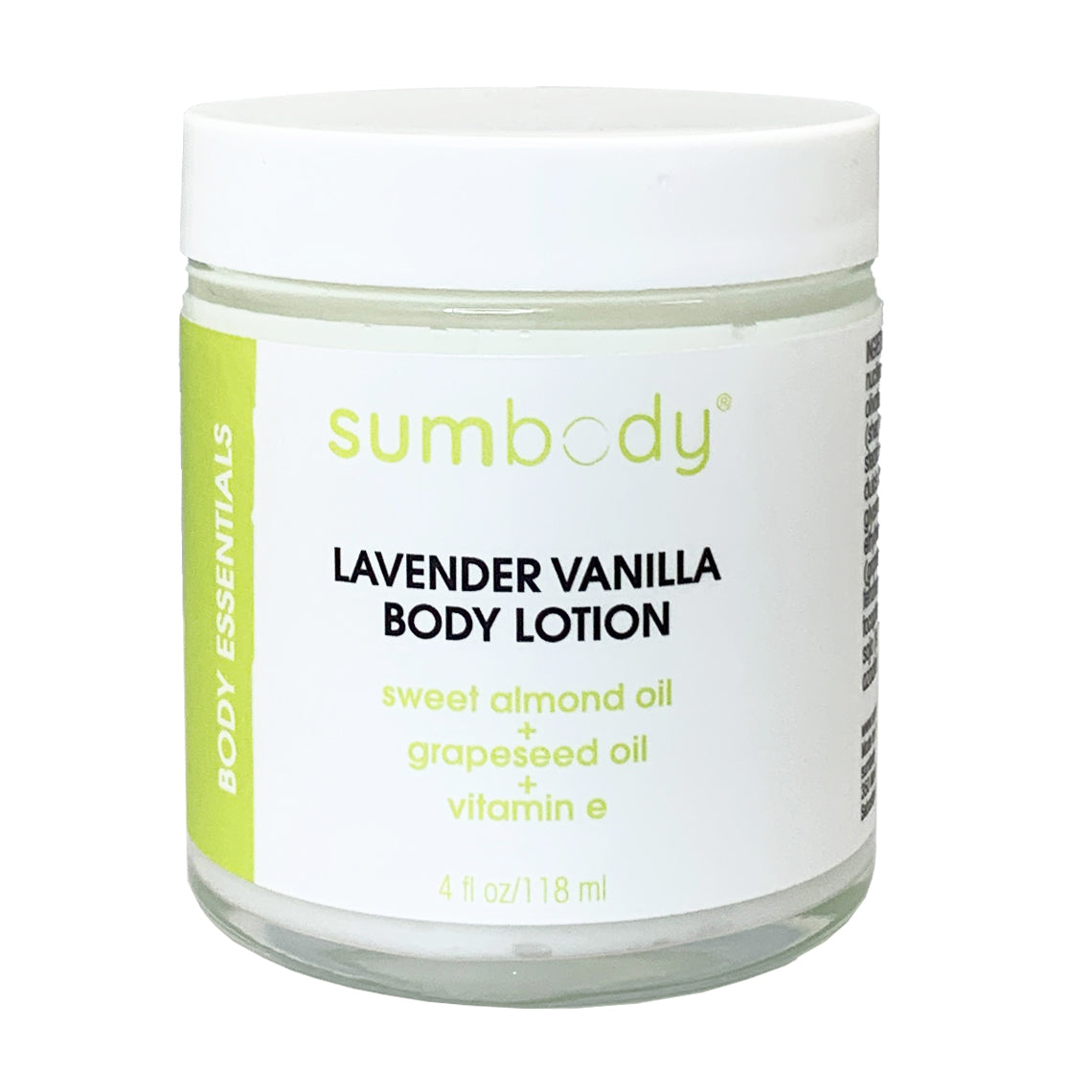 Lavender Vanilla Body Lotion In Reusable Glass Jar