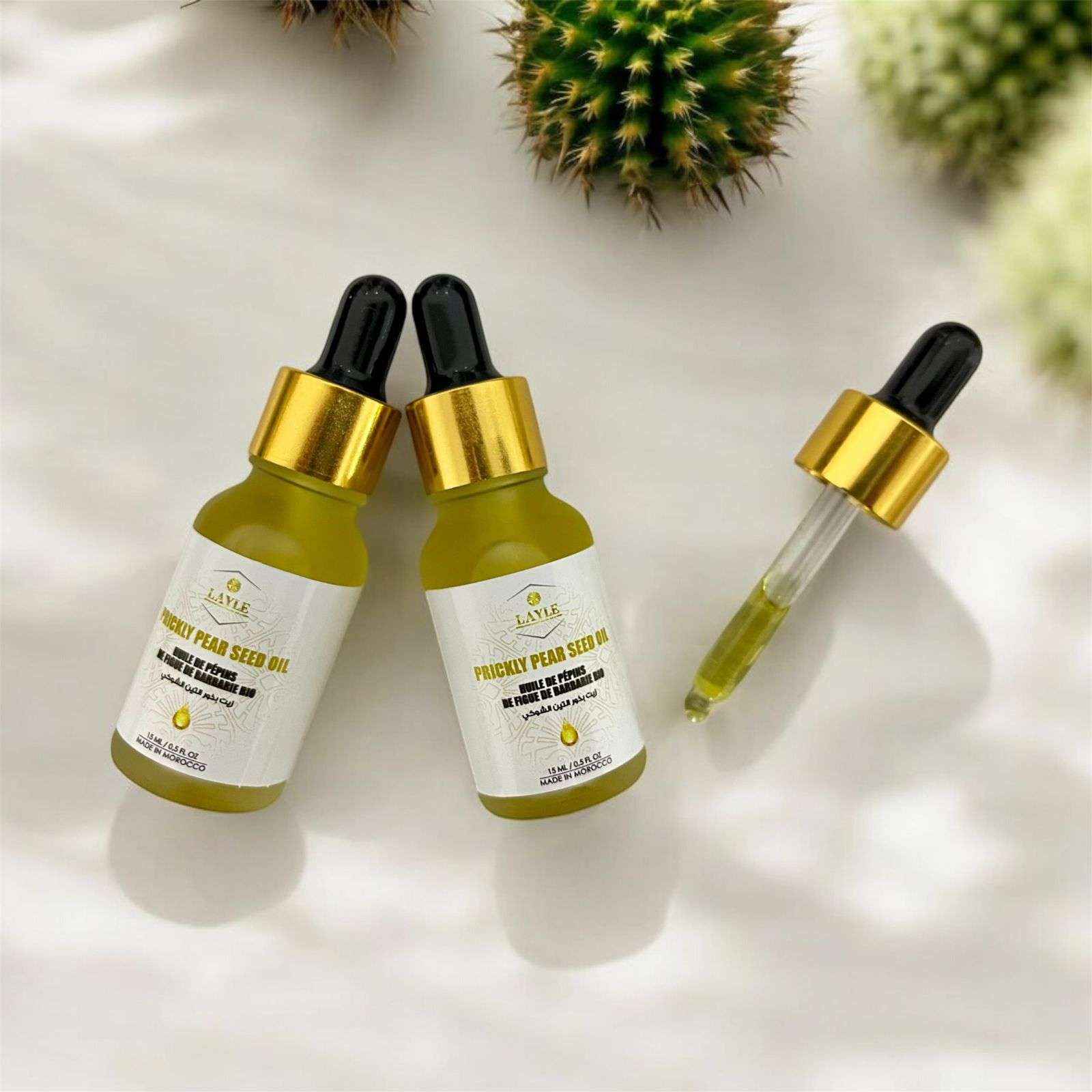 Organic Prickly Pear Seed Oil – 100% Pure, Cold-Pressed, Vitamin E-Rich Elixir for Face, Hair & Nails